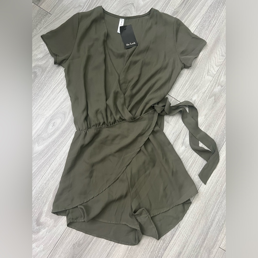 NWT Blue Blush Green Romper